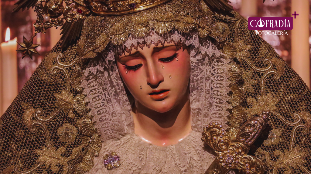El besamanos de la Virgen de la Angustia en imágenesGalería fotográfica del besamanos a María Stma. de la Angustia de los Estudiantes, Sevilla 2024